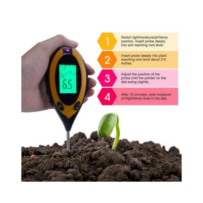 China Soil measurement manufacturers sell high quality and fast temperature, light, soil moisture and pH measurement instruments for sale