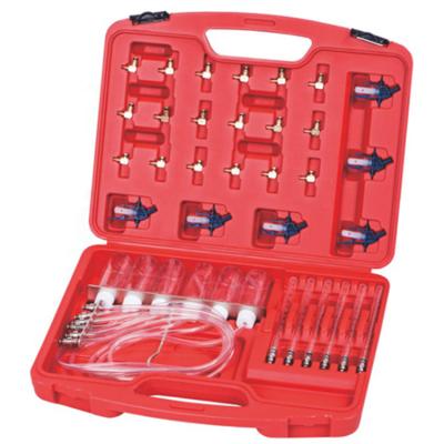 China Fuel Return Gauge Diesel Common Rail Injector Flow Meter With 24 Adapters Fuel Line Tester /Diagnosis Tool Kit 6 Injectors Tested Set for sale