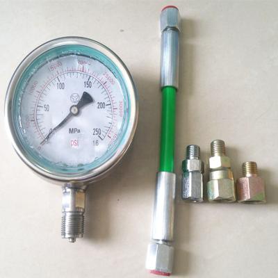 China 0-250MPA Gauge 0-250Mpa Common Rail High Pressure Tester For Diesel Fuel System Common Rail Plunger, Common Rail Tube Pipe Pressure Test Gauge for sale