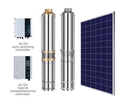 China Automotive Industry Deep Well Technology 1HP Submersible Pump Solar Powered Submersible Water Pumps for sale