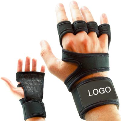 China Customized Logo Availale Custom Neoprene Custom Half Finger Sport Fitness Weightlifting Finger Gloves Gym Gloves for sale