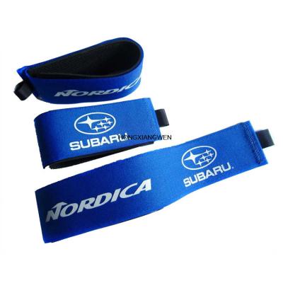 China Custom Made Luxury Rubber Loop Eco - Friendly Alpine Skiing Hook Ski Straps for sale