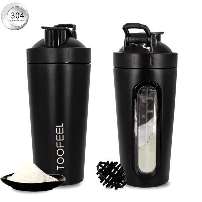 China Wholesale practical viable hot promotional bpa free metal protein shaker custom made protein shaker bottles with metal ball 600ml for sale