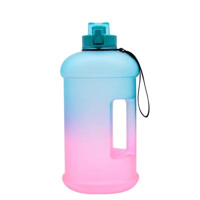 China Wholesale Portable Viable 2200ml Toofeel BPA Logo Plastic Straight Shape Drinking Free Custom Water Bottle For Fitness for sale