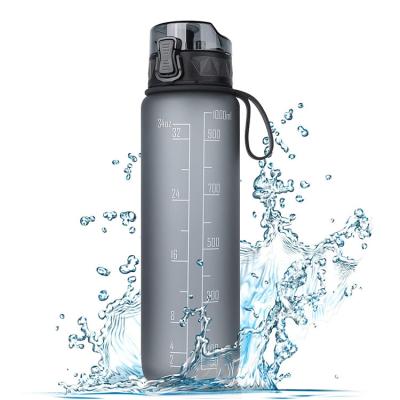 China 1L Toofeel Time Mark Portable BPA Free Sample OEM Sports Viable Free Sample Word Space Motivational Mug For Fitness for sale