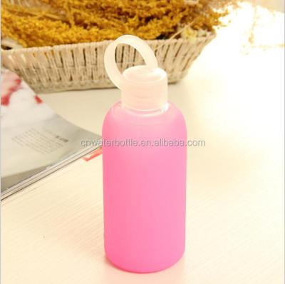 China 500ml Sustainable Glass Water Bottle With Silicone Sleeve (6) for sale