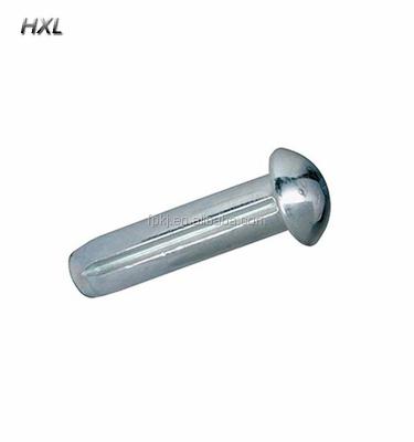 China GALVANIZED ISO 8746 DIN 1476 Grooved Pins With Round Head for sale