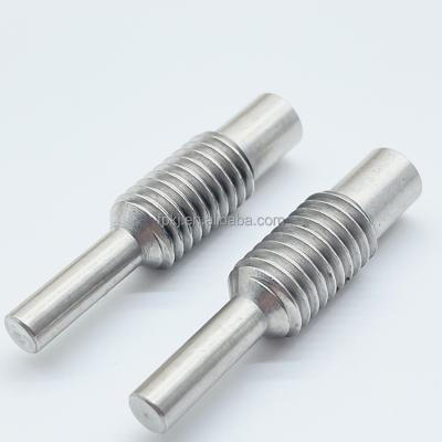 China Carbon Steel Custom Stainless Steel Part Cavity Thread Studs Aluminum Brass CNC Machined Solid Screw Rod for sale