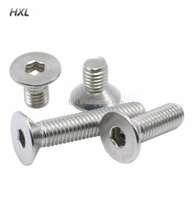 China Good Quality M4 M5 M6 Carbon Steel Screws Flat Socket Countersunk Hex Bolt for sale