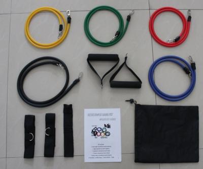 China 11pcs Latex Resistance Training Tubings Set for sale