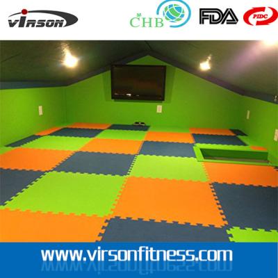 China 3cm thickness red and blue T pattern Eva foam low carbon taekwondo mat zu verkaufen