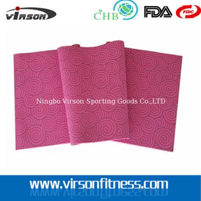 China 6mm pink pilates yoga mat for sale