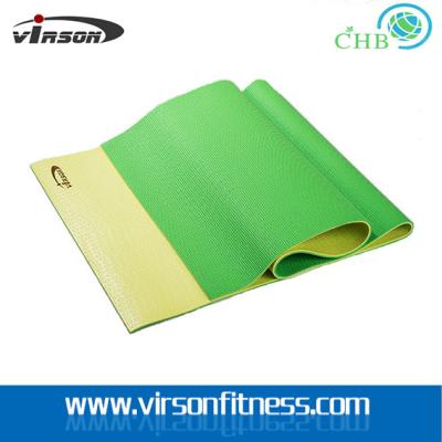 中国 Virson double layer colour eco-friendly PVC material yoga mat 販売のため