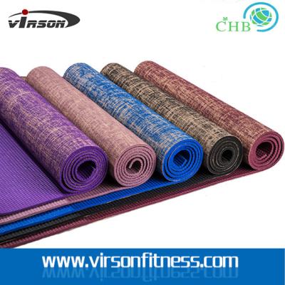 중국 Virson New style hot sale eco friendly PVC jute yoga mat 판매용