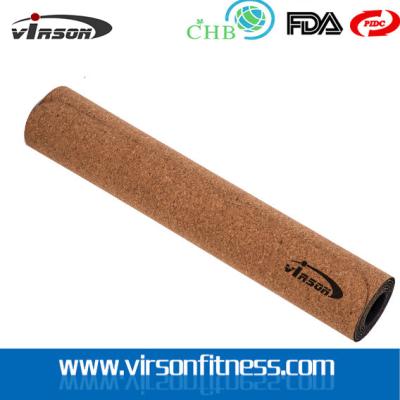 China Ningbo Virson eco yoga mat,cork yoga mat,leather yoga mat. cork TPE yoga mat zu verkaufen