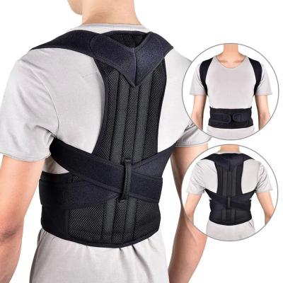 China Men and Women Posture Belt Brace Clavicle Support Stop Slouching Hunching Adjustable Back Trainer Posture Corrector zu verkaufen