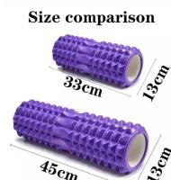 China Massage Zones PVC EVA High Density Portable Highly Durable Yoga Daily Exercises Foam Roller for sale