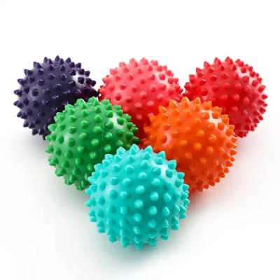 中国 Physical Spiky Massage Ball Portable Foot Back Muscle Deep fascia Release Spiked Massager Roller ball 販売のため