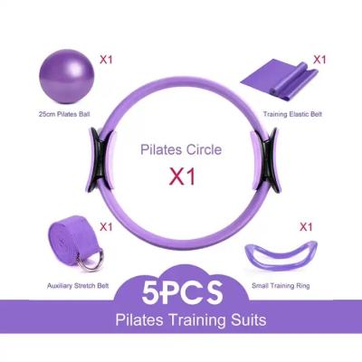 中国 Wholesale Home Use 5pcs Mini Gym Ball Yoga Belt Latex Band and Pilates Ring Set 販売のため