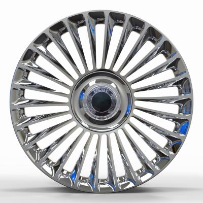 China Custom forged wheels 22 23 24 inch rims polished chrome wheel for Mercedes GLS for Range Rover Bentley LX570 zu verkaufen