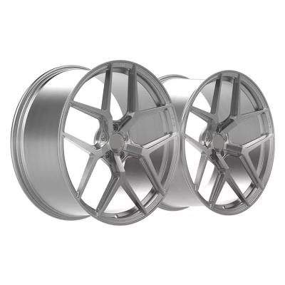 China 20x85 alluminium forged hyper silver wheel rims replica fit for vw ,5x112 r20 wheels 1 piece forged wheels en venta