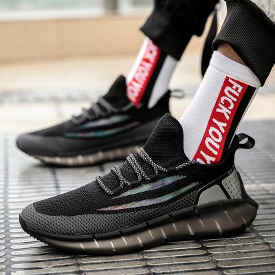 China CUSHIONING New Style Direct Deal Black Shoes For Men Sports Running Shoes TPU Outsole Custom Men Knit Walking Shoes Dropshipping Products for sale