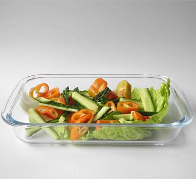 China Sustainable Rectangle Glass Baking Dish, Glass Bakeware for Oven, Fridge, Dishwasher Safe for sale