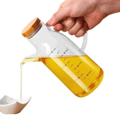 China Lead Free Steamable Olive Oil Dispenser Glass Bottle Condiment Set with Stainless Steel Lid and Vinegar Bottles for Kitchen Cookingt for sale