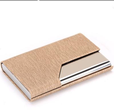 China Wholesale Fashion PU Leather Business Card Holders For Promotion Gifts Call Stand Business Hard Card Case for sale