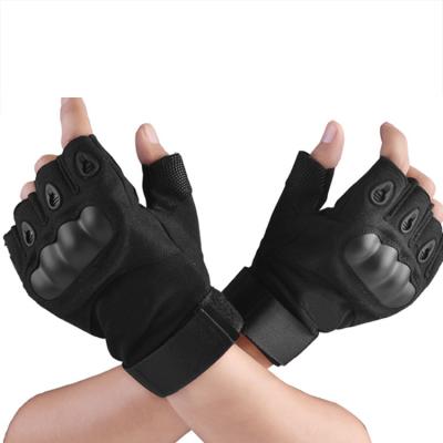 China Leather Half Finger Tactical Riding Sports Hand Gloves Also For Motorcycle for sale