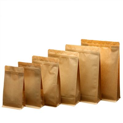 China Recycled Materials Selling Best Custom Octagonal Kraft Paper Dried Fruit Tea Food Packaging Moisture Proof Bag for sale