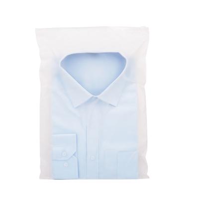 China 20cm*28cm*200micron BIODEGRADABLE Clothes Printed T-shirt Zip Lock Plastic Packaging Bag for sale