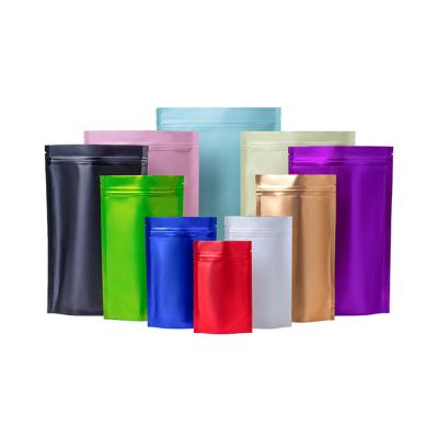 China Recyclable High Quality Colorful Al Foil Stand Up Packaging Bag With Zip Lock for sale