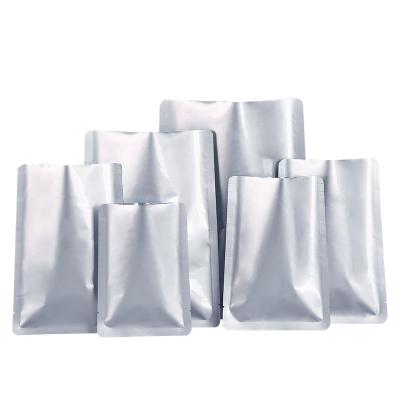 China 200pcs/lots 13cm*18cm*200micron BIODEGRADABLE Custom Zipper Pouch Pure Aluminum Foil Bags Heat Sealing Vacuum Packing Bags for sale