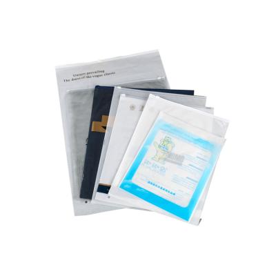 China Wholesale Recyclable White Clear Self Seal Zipper Reuaable Plastic Bags for sale