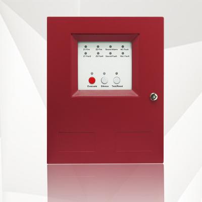 China Manufacture Conventional Smart Home CK1002 Security System Control Fire Alarm Panel 2 Zone Integrated for sale