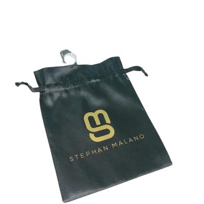 China Luxury Small Satin Bag Jewelry Drawstring Packaging Recyclable Customized Silk Pouch Bag for sale