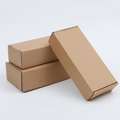 China Custom Size Brown Cardboard Paper Mailing Box Handmade Custom Logo Printed Corrugated Shipping Packaging Box for sale