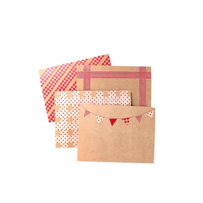 China Gift Envelope Christmas Gift Certificate Wraps Custom Craft Paper Envelope For Gift Certificates Packaging for sale