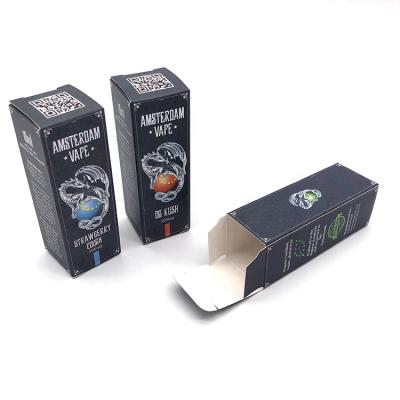 China Recyclable custom accept 30ml ejuice bottle 10ml e liquid bottle packaging paper box for sale