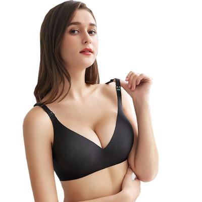 China 2021 Wholesale Plus Size Breathable Seamless Women Sleeping Breastfeeding Maternity Nursing Bras for sale