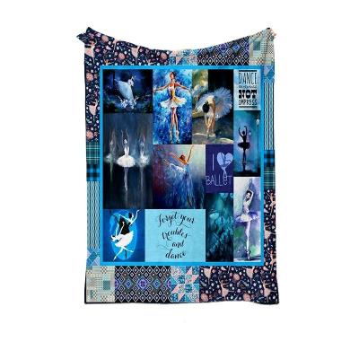 China LOW MOQ OEM Custom Fleece ECO-FRIENDLY PORTABLE Digital Printing Blanket for sale