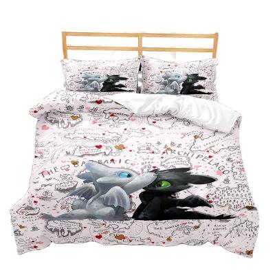 China Modern Folded Comforter Sets Print Bedding Set Bedding Suit Include 1 Duvet Cover Set With 2 Pillowcases for sale