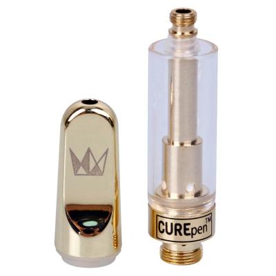 China Hot sale West Coast Cure Pen  Vape Cartridge Atomizer Gold 0.8ml 1.0ml for sale