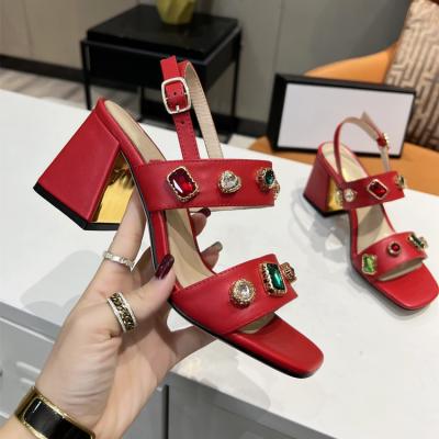 China Cushioning Branded Designer Breathable Party Outdoor Summer Luxury Women Walking Casual Female Pumps Heeled Shoes High Quality for sale