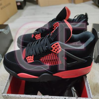 China 2022 Trend High Quality Red Thunder High Quality Hot Selling OG AJ 4S 4 Retro Trainers Sneaker Casual Walking Basketball Shoes For Men for sale