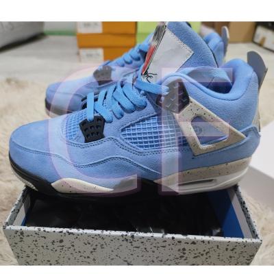 China Fashion Trend AJ 4S 4 Retro High Quality Blue Men's Retro Sneaker Trainers Casual Walking Basketball Shoes for sale