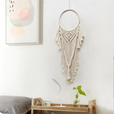 China Multifunctional Purpose Wholesale Hand - Woven Macrame Wall Hanger Tapestry Boho Home Living Room Decoration for sale