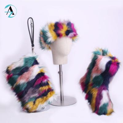 China Fashion US Sale Fashion Purses EVERGREEN Warm Headband Faux Fur Kids Winter Boots Girls For Toddler Baby for sale