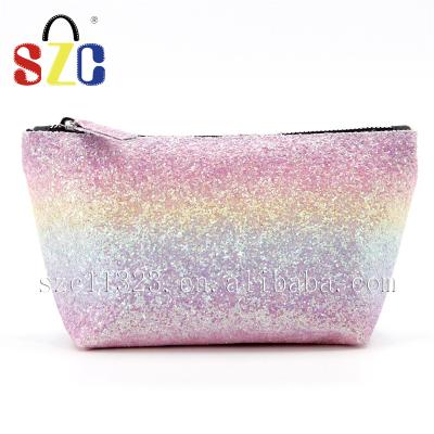 China Fashion Bling Bling Glitter Cosmetic Bag Fashionable Customized Women Makeup Bag for sale